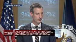 AS Peringatkan China Soal Bantuan Militer ke Rusia