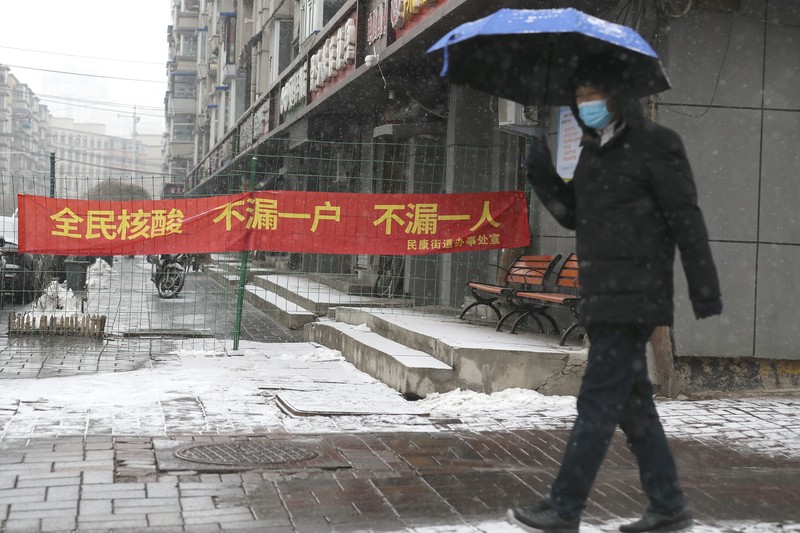 China lockdown imbas lonjakan kasus covid. AP/