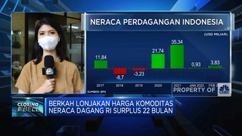 Surplus Neraca Dagang RI Februari Tembus USD 3,83 Miliar