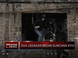Lagi! Dua Ledakan Besar Guncang Kyiv