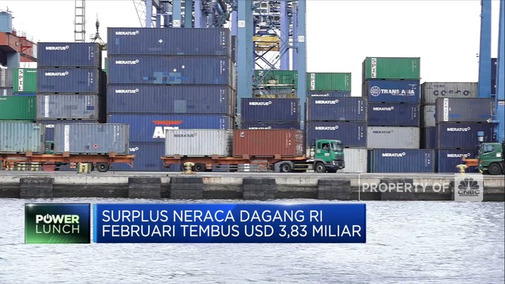 Ekspor Kinclong, Neraca Dagang RI Surplus 22 Bulan Beruntun