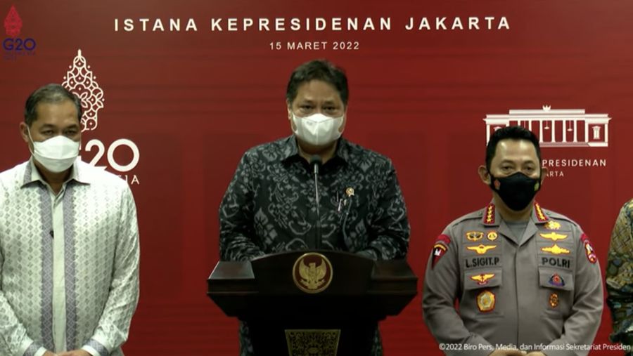 Ket Pers Menteri terkait Hasil Ratas Kebijakan Distribusi dan Harga Minyak Goreng, 15 Mar 2022