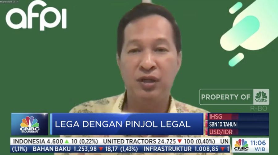 Kuseryansyah, Direktur Eksekutif AFPI (Tangkapan layar CNBC Indonesia TV)