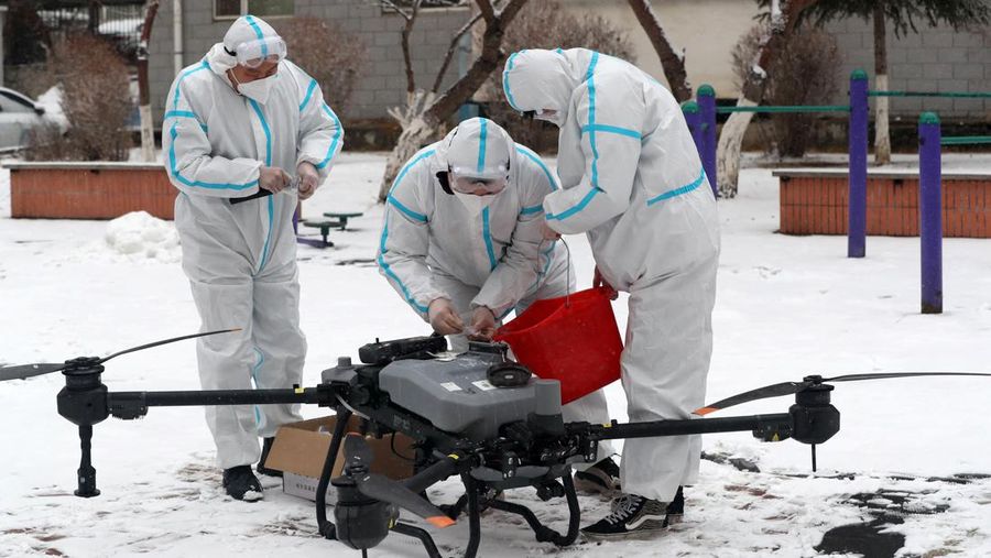 China lockdown imbas lonjakan kasus covid. AP/