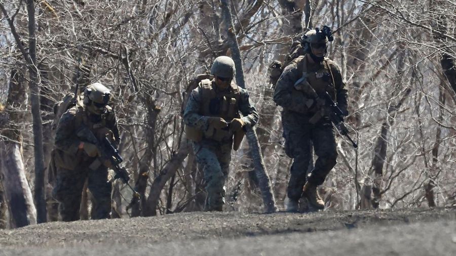 Militer Amerika Serikat dan Jepang latihan perang gabungan. (REUTERS/KIM KYUNG-HOON)