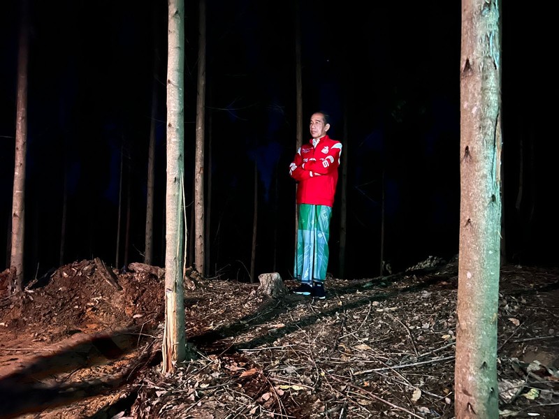 Presiden Jokowi bermalam di IKN (Dok: Biro Pers Sekretariat Presiden)