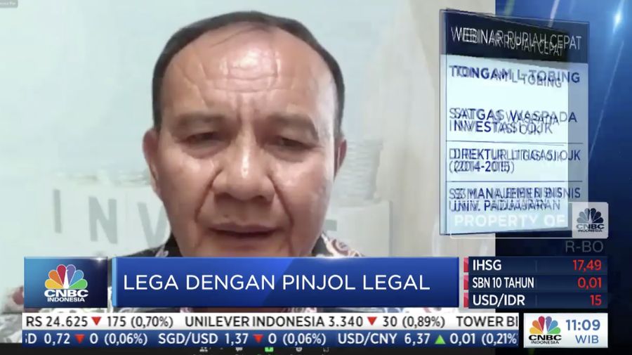 Tongam L Tobing, Ketua Satgas Waspada Investasi (SWI) OJK. (Tangkapan layar վ TV)