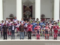 Akhirnya Para Pembalap MotoGP Injakan Kaki di Istana Jokowi