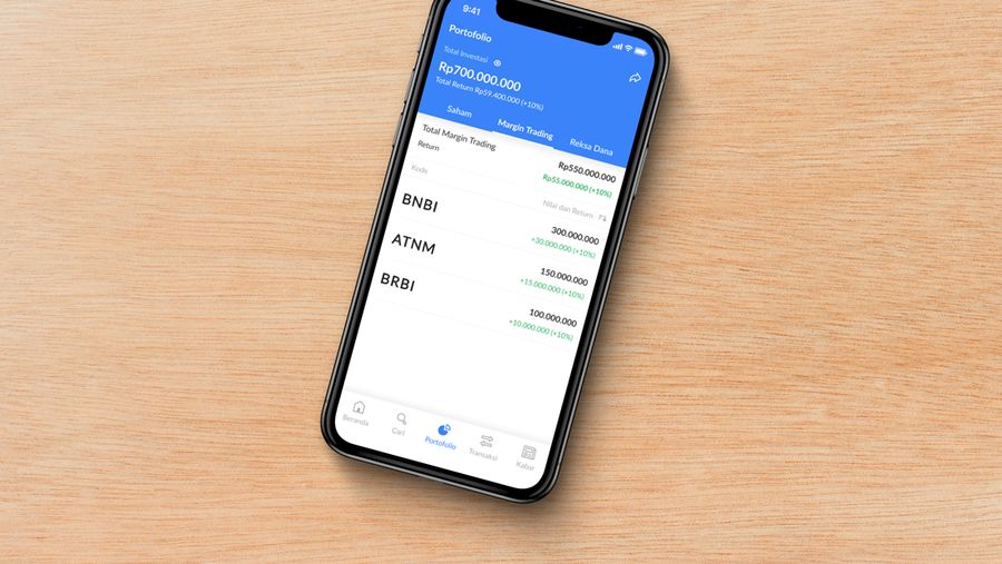 Ajaib Sekuritas mendorong transaksi melalui fitur transaksi menggunakan margin.