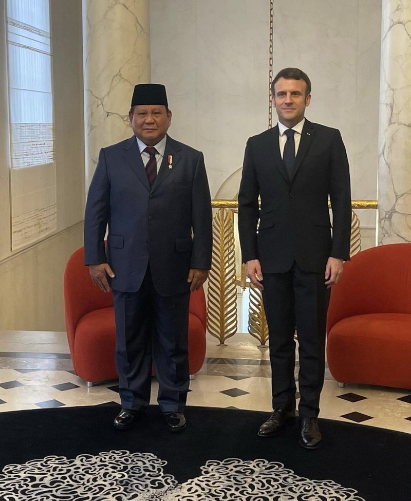 Menhan prabowo bertemu Emmanuel macron di Prancis (Tangkapan layar Instagram/@prabowo) Menhan prabowo bertemu Emmanuel macron di Prancis (Tangkapan layar Instagram/@prabowo)