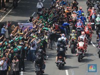 Jalanan Jakarta Jadi 'Sirkuit' Dadakan Pembalap MotoGP