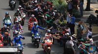 Jalanan Jakarta Jadi 'Sirkuit' Dadakan Pembalap MotoGP - Foto 1