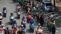 Jalanan Jakarta Jadi 'Sirkuit' Dadakan Pembalap MotoGP - Foto 1