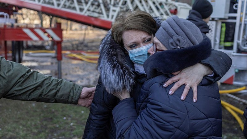 Rusia kembali serang Kyiv, ukraina (REUTERS/MARKO DJURICA)