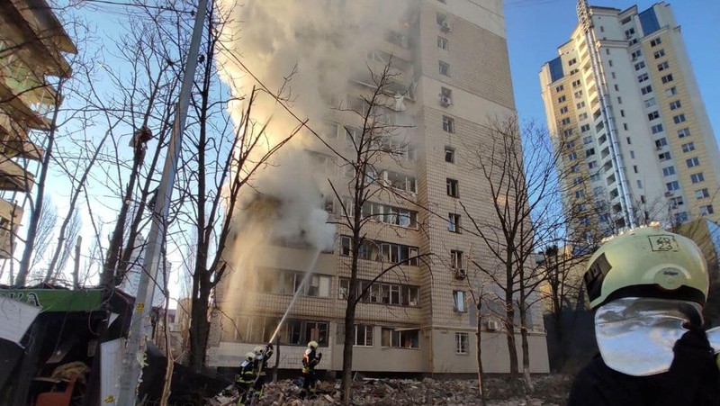 Rusia kembali serang Kyiv, ukraina (REUTERS/MARKO DJURICA)