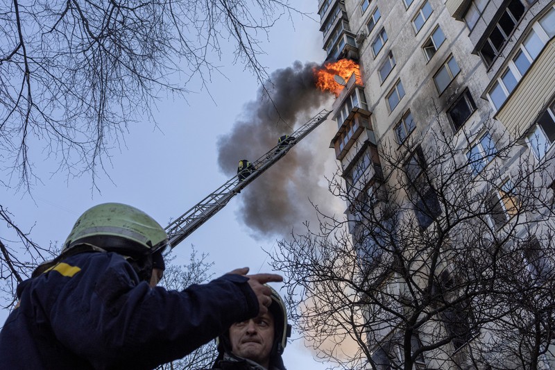 Rusia kembali serang Kyiv, ukraina (REUTERS/MARKO DJURICA) Rusia kembali serang Kyiv, ukraina (REUTERS/MARKO DJURICA)