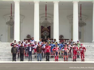 Sambangi Jokowi, Marc Marquez Cs Parade di Jalanan Ibu Kota