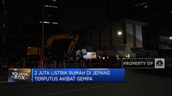 Ada Gempa, Listrik Jutaan Rumah di Jepang Terputus