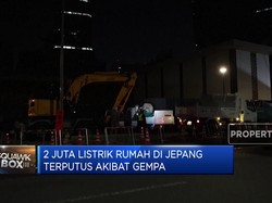 Ada Gempa, Listrik Jutaan Rumah di Jepang Terputus