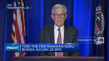 Tok! The Fed Naikkan Suku Bunga Acuan 25 bps