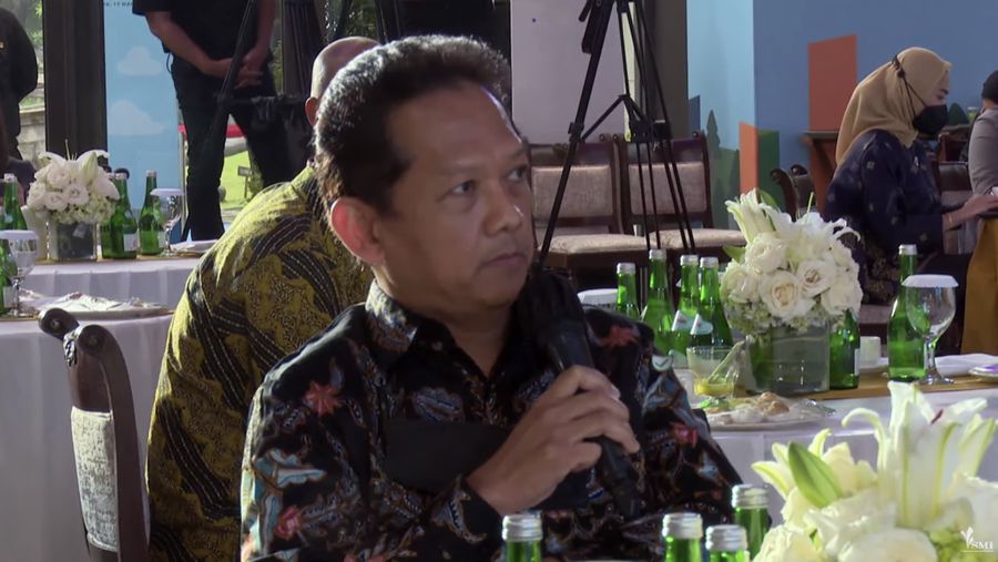 Enrico Hariantoro Kepala Group Kebijakan Sektor Jasa Keuangan Terintegrasi OJK. (Tangkapan layar youtube PT Sarana Multi Infrastruktur (Persero)