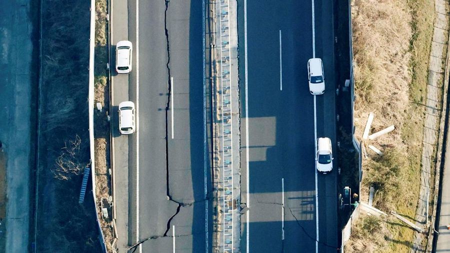 Gemap di Jepang pada Kamis (17/3/2022). (Kyodo News via AP)