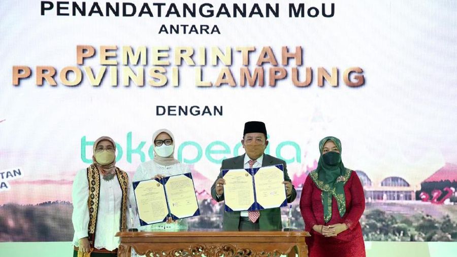 Pemprov Lampung Bersama Tokopedia Dukung Digitalisasi UMKM