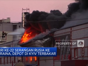 Kyiv Lautan Api Digempur Rudal Rusia