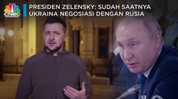 Presiden Zelensky: Saatnya Ukraina Negosiasi dengan Rusia