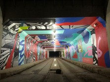 Pertamina dan Gardu House Bikin Mandalika Art Tunnel Bernergi