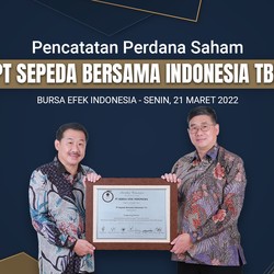 Saham Emiten Sepeda (BIKE) Melesat 34,12% saat Debut Pertama