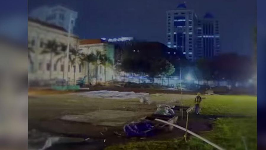 Gedung AA Maramis atau gedung Daendels di kompleks Kementerian Keuangan. (Sylke Febrina Laucereno/detikFinance)
