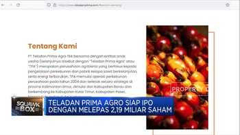 Teladan Prima Agro Siap IPO, Lepas 2,19 Miliar Saham