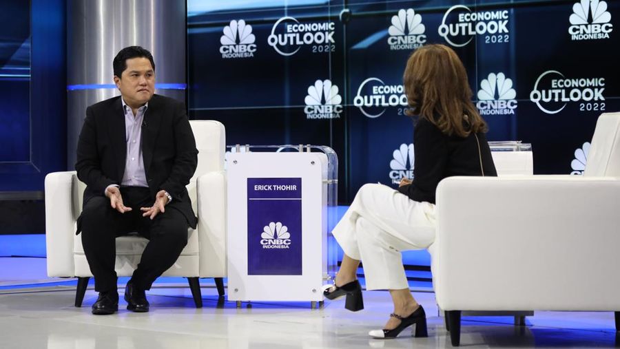 Menteri BUMN Erick Thohir (CNBC Indonesia/Tri Susilo)