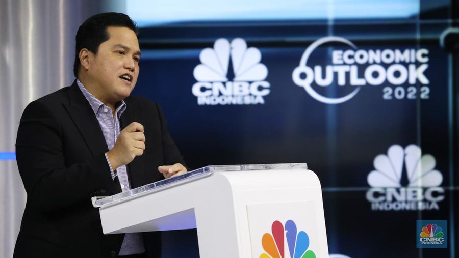 Menteri BUMN Erick Thohir (CNBC Indonesia/Tri Susilo)