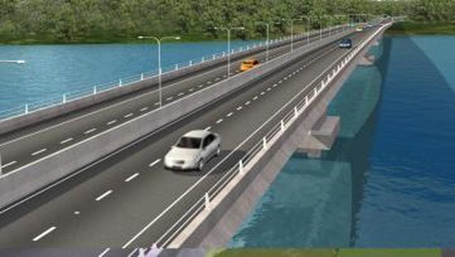 Ilustrasi Desain Jembatan Batam-Bintan (Dok.PUPR)