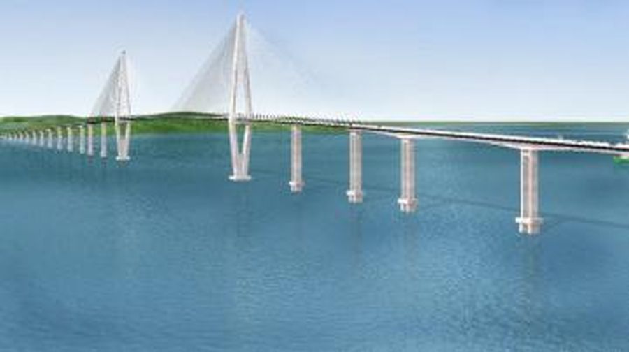 Ilustrasi Desain Jembatan Batam-Bintan (Dok.PUPR)