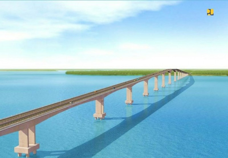 Ilustrasi Desain Jembatan Batam-Bintan (Dok.PUPR)