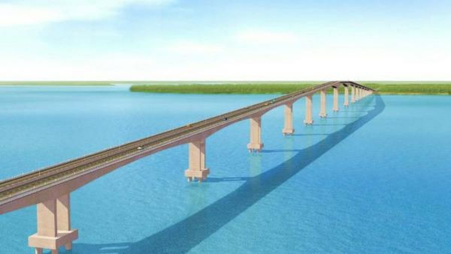 Ilustrasi Desain Jembatan Batam-Bintan (Dok.PUPR)