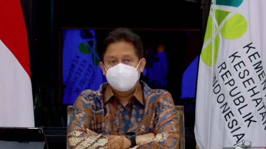 Menteri Kesehatan, Budi Gunadi Sadikin Memberikan Konferensi Pers Mengenai Panduan Protokol Kesehatan Ramadhan dan Idul Fitri. (Tangkapan Layar Youtube Kementerian Kesehatan RI)