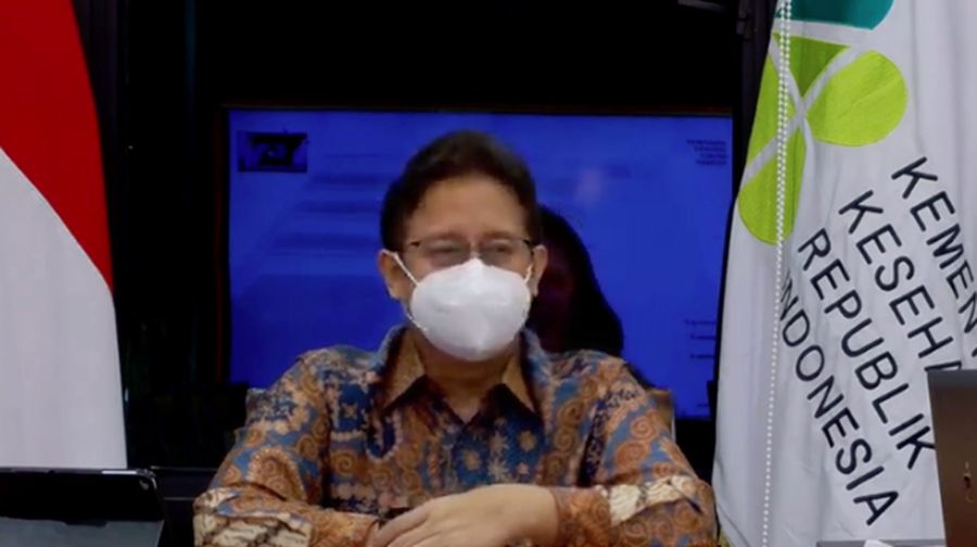 Menteri Kesehatan, Budi Gunadi Sadikin Memberikan Konferensi Pers Mengenai Panduan Protokol Kesehatan Ramadhan dan Idul Fitri. (Tangkapan Layar Youtube Kementerian Kesehatan RI)