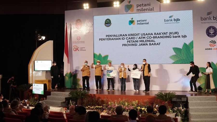 bank bjb turut dalam inaugurasi Program Petani Milenial di IPB.