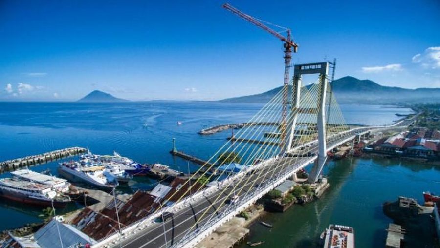 Jembatan Teluk Kendari. (Biro Pers Sekretariat Presiden)