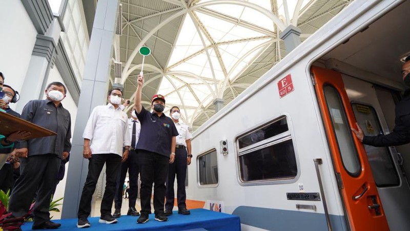 Menteri BUMN Erick Thohir di Peresmian Stasiun Garut Cibatu (Dok.Kementerian BUMN)