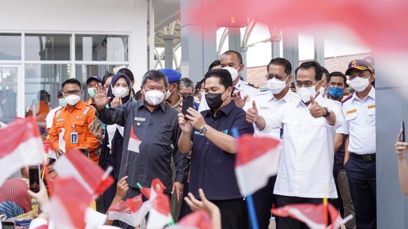 Menteri BUMN Erick Thohir di Peresmian Stasiun Garut Cibatu (Dok.Kementerian BUMN)