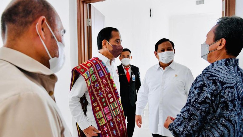 Presiden Joko Widodo meresmikan Politeknik Dr. Aloysius Benedictus Mboi, Universitas Pertahanan Republik Indonesia (Unhan) di Kabupaten Belu, Nusa Tenggara Timur (NTT), pada Kamis, 24 Maret 2022. ( Laily Rachev - Biro Pers Sekretariat Presiden)