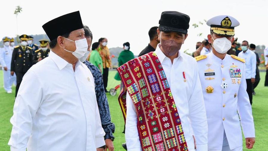 Presiden Joko Widodo meresmikan Politeknik Dr. Aloysius Benedictus Mboi, Universitas Pertahanan Republik Indonesia (Unhan) di Kabupaten Belu, Nusa Tenggara Timur (NTT), pada Kamis, 24 Maret 2022. ( Laily Rachev - Biro Pers Sekretariat Presiden)