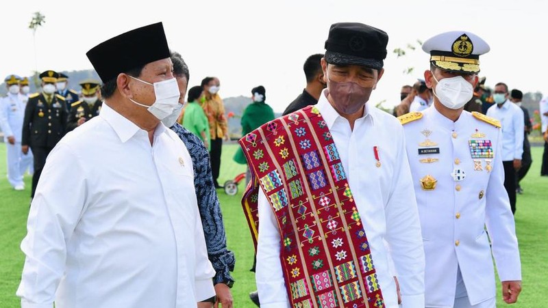 Presiden Joko Widodo meresmikan Politeknik Dr. Aloysius Benedictus Mboi, Universitas Pertahanan Republik Indonesia (Unhan) di Kabupaten Belu, Nusa Tenggara Timur (NTT), pada Kamis, 24 Maret 2022. ( Laily Rachev - Biro Pers Sekretariat Presiden)