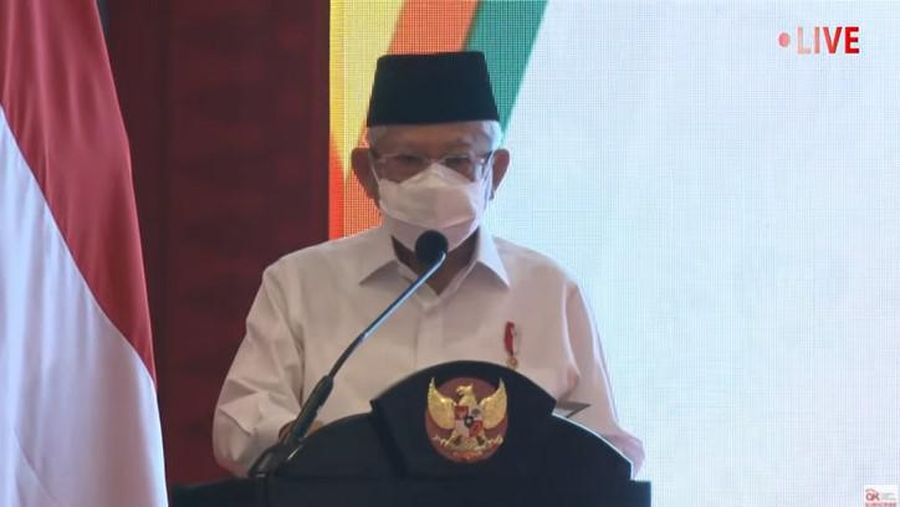 Wakil Presiden Ma'ruf Amin (Tangkapan Layar  Youtube)