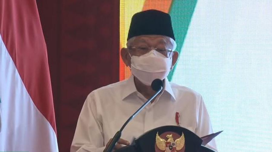 Wapres Ri Ma'ruf Amin (Tangkapan Layar Youtube)